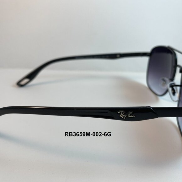NEW/ RAY BAN RB3659M Ferrari Sunglasses Black Grey Gradient Lens Italy Made - Picture 4 of 12